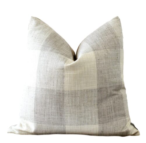 Buffalo Check Pillow Cover Cream & Oatmeal