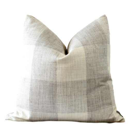 Buffalo Check Pillow Cover Cream & Oatmeal