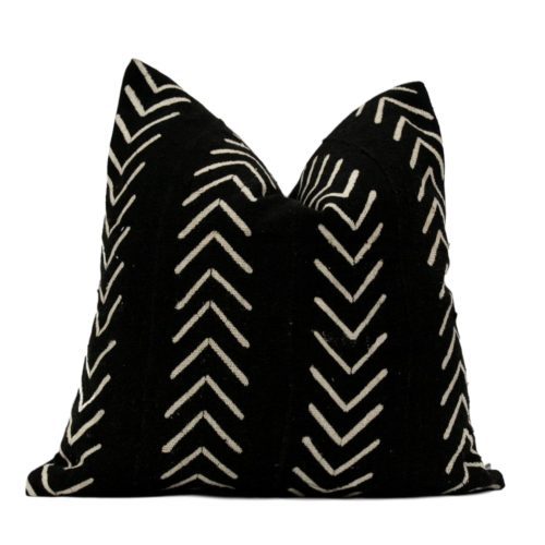 Malika Black Mud Cloth White Arrows