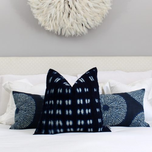 Indigo Mud Cloth Pillow Cover