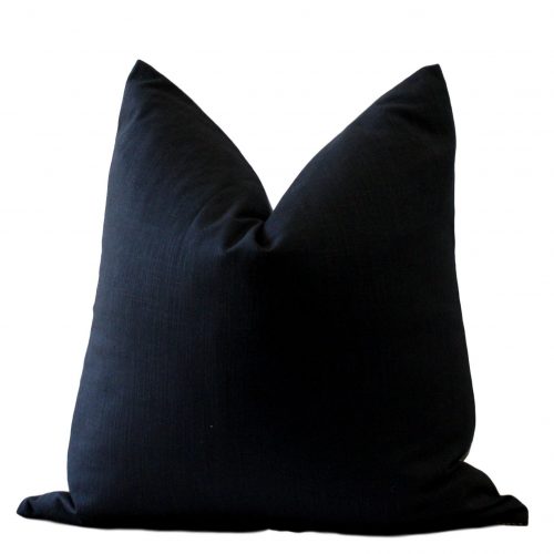 black linen pillow