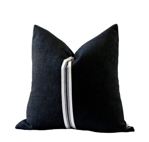 Cairn Black Stripe Pillow Cover