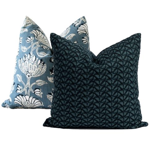 teal pillow combination