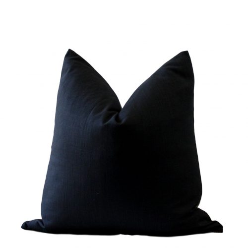 black pillow back