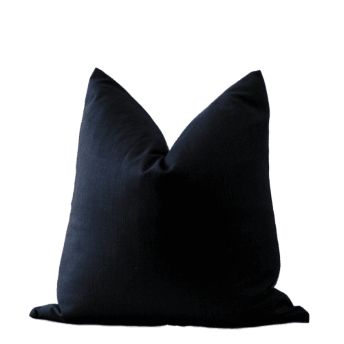 black pillow back