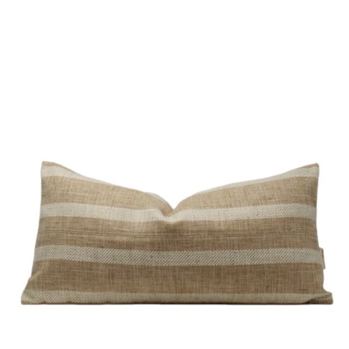 mustard stripe pillow