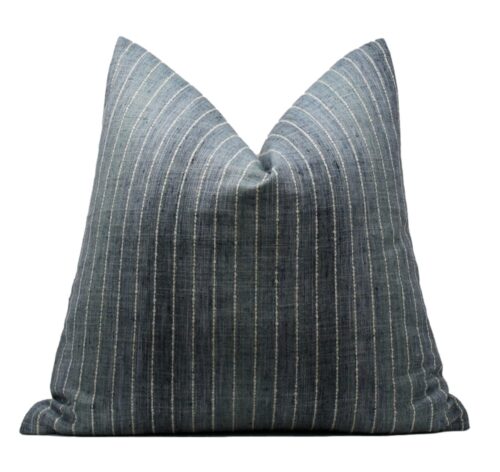 Blue Stripe throw Pillow