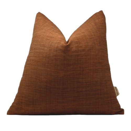 Dark Rust Tribal Cotton Pillow