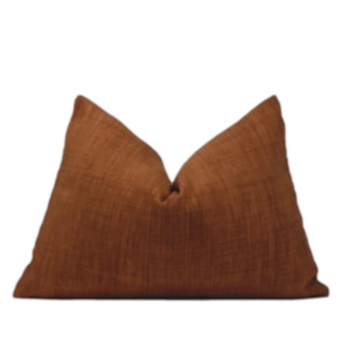 Dark Rust Tribal Cotton Pillow Cover