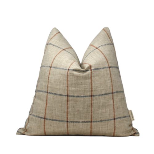 Rustic Windowpane Check pillow