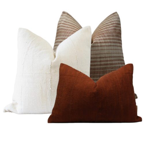 Lodhi Rust Farmhouse Pillow Combination