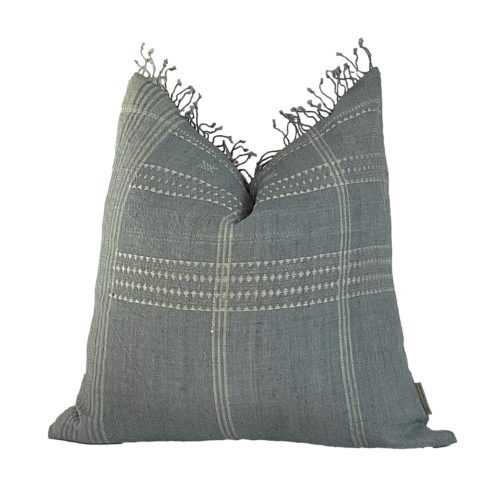 Jalsa | Grey Handwoven Bhujodi Pillow Cover