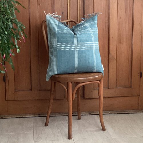 Denim Blue Handwoven Bhujodi Pillow