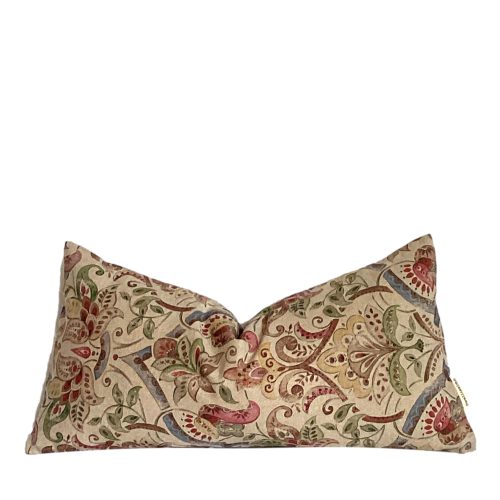 Nikki | Multi Coloured Jacobean Botanical Pillow Cover