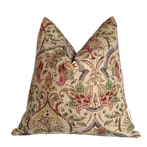 Nikki | Multi Coloured Jacobean Botanical Pillow Cover