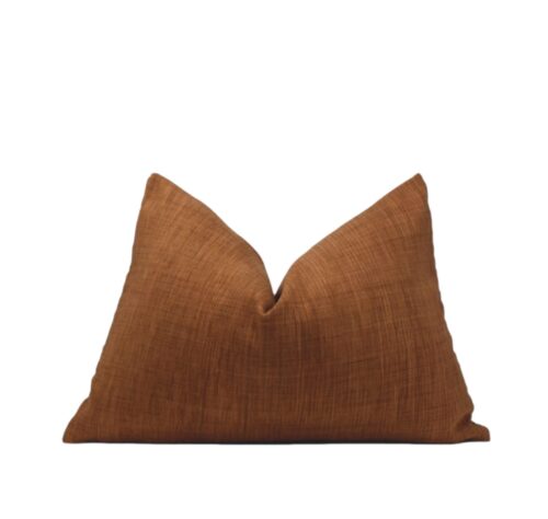 Arran rust lumbar pillow