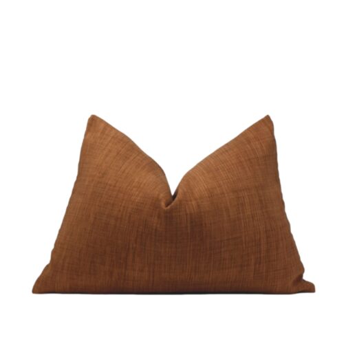 Arran rust lumbar pillow