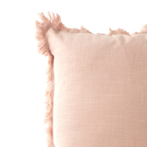 Blush Pink Linen Pillow