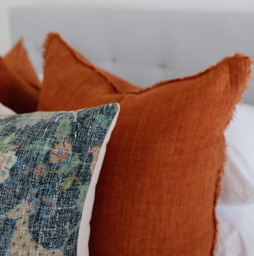 Sevilla Rust Linen Pillow