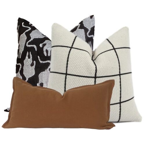 Bengal Tiger Black Pillow Cover