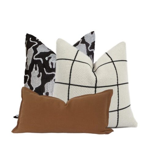 Black Tiger Throw Pillow Combo 284