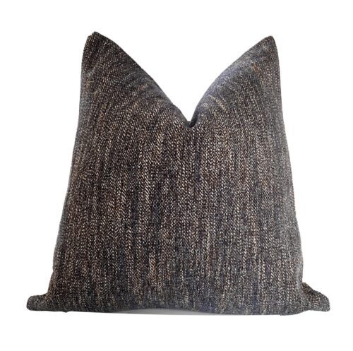 Moxie Blue Tweed pillow