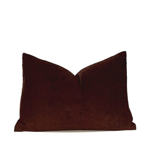 Layton Coffee Faux Ultra Suede Pillow Cover