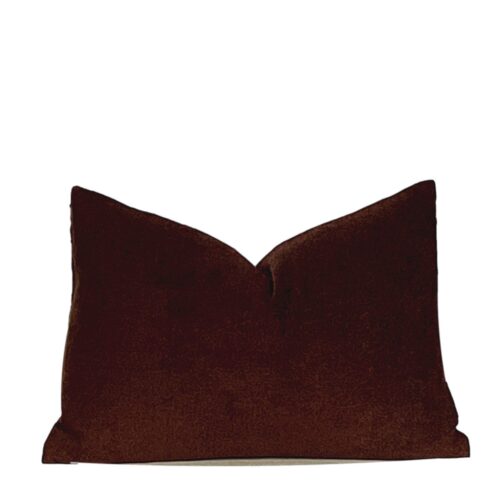 Layton Coffee Faux Ultra Suede Pillow Cover