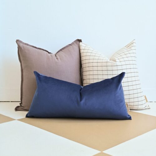 Zen | Indigo Blue Velvet Pillow Cover