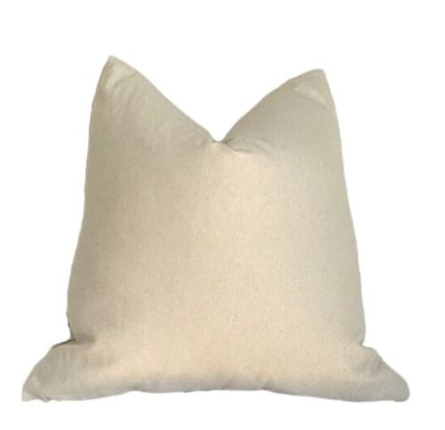 Natural Seeded Cotton Plain Pillow back