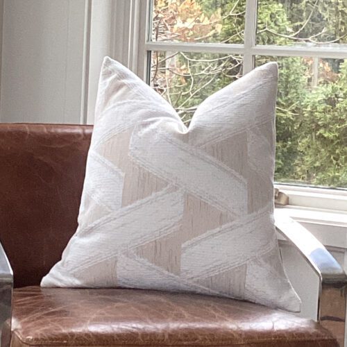 Cream Geometric Pillow Cover