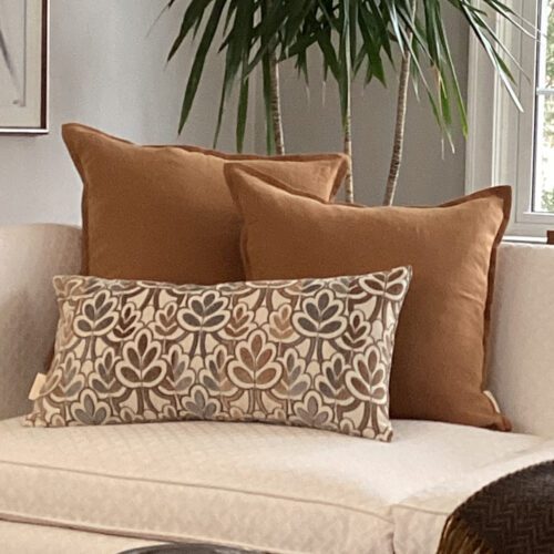 Contemporary Floral Pillow Cover