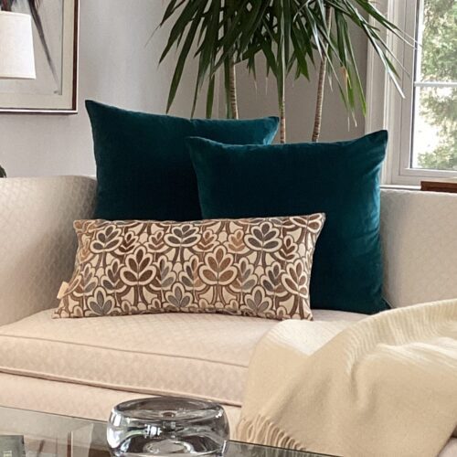 Contemporary Floral Pillow Cover