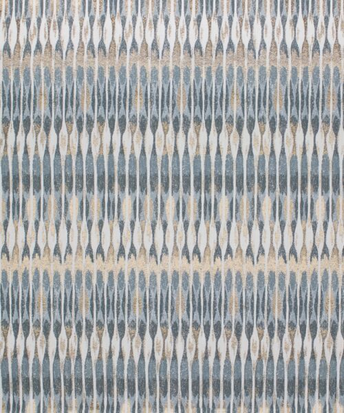 Cadet Blue Metallic Stripe Pillow Cover