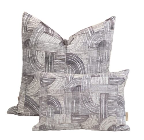 Timor Grey Arches Pillow Cover