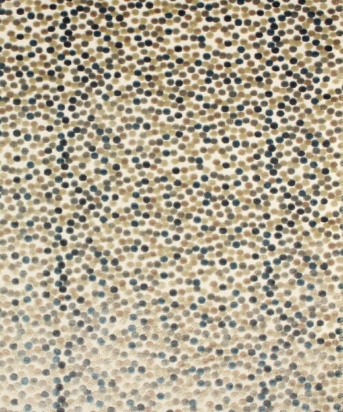 Cabaret Taupe, Blue Grey Velvet Dots Pillow Cover